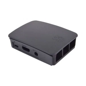 Case Storage Box Officer Raspberry Pi 3 Model B Black Cover Removable - Picture 1 of 1