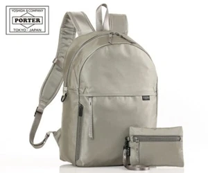 Porter Shell Daypack 679-36807-11 Khaki gray Nylon Backpack Yoshida & Co. - Picture 1 of 18