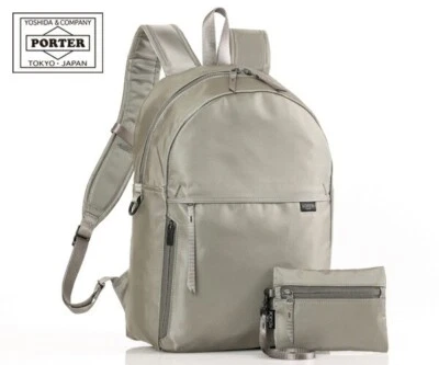 Porter Shell Daypack 679-36807-11 Khaki gray Nylon Backpack Yoshida & Co. JPN Foto 1 de 4