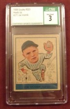 JOE VOSMIK 1938 GOUDEY R323 HEADS UP GOOD CSG 3