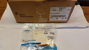 25 each Tyco Electronics TWO PORT OFFICE BOX Lt Almond MULTIMEDIA SURFACE OUTLET - Picture 1 of 4