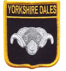 YORKSHIRE DALES RAM FLAG WORLD EMBROIDERED PATCH BADGE  - Picture 1 of 3
