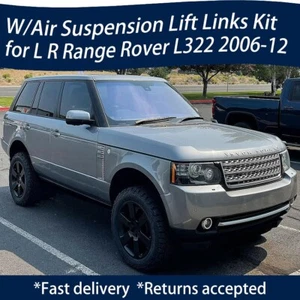 💥for 06-2012 RANGE ROVER HSE L322 Adjustable Air Suspension Lift Rods Kit Rises - Picture 1 of 4