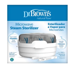 Dr. Brown's Microwave Steam Sterilizer for Baby Bottles, Nipples, Bottle Parts, - Picture 1 of 4