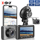 Produktbild - XGODY Dual Len Dashcam UHD 4K Autokamera WiFi Video Recorder Nachtsicht GPS Wifi