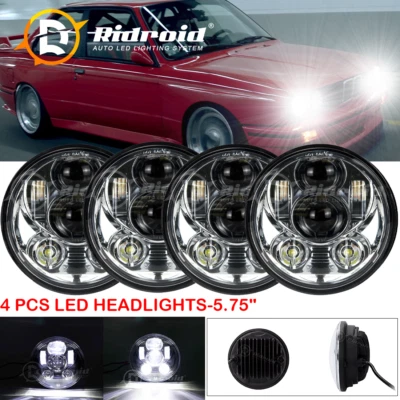 4 PIEZAS 5-3/4 5.75" LED Faro de haz alto bajo para BMW 325i 528i 535i E30 Foto 1 de 4