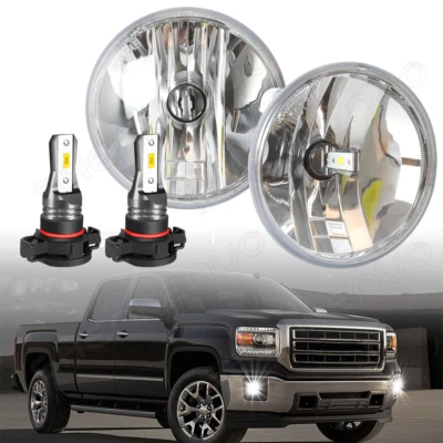 适用于雪佛兰 SUBURBAN 1500 2007 - 2014 雾灯外壳 + LED 灯泡转换套件 — 第 1/4 张图片