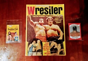 BRUNO SAMMARTINO/PEDRO MORALES The Wrestler mag.+ Grappler &Breakfast Club cards - Picture 1 of 11