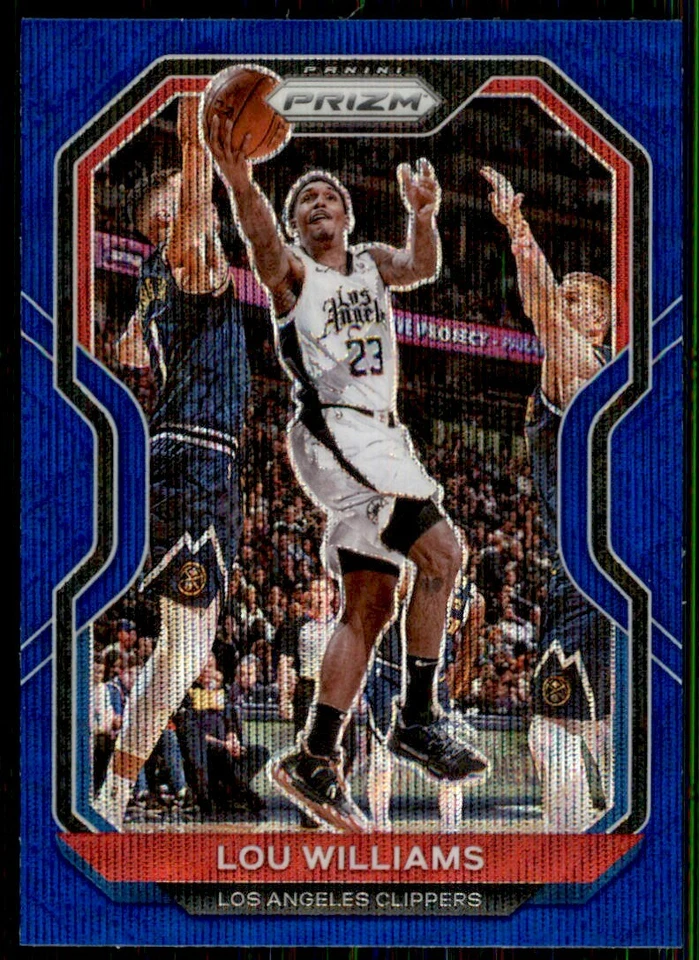 2020-21 Panini Prizm Blue Wave Lou Williams Los Angeles Clippers #151 Parallel - Image 1 of 2