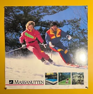 Vintage Original Massanutten Resort Poster Virginia VA Ski Skifahren Golf 80er 90er - Bild 1 von 4