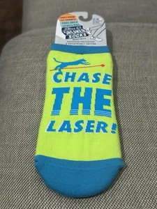 Blue Q Baumwollsocken "Chase The Laser!" Sneaker Socken L/XL - Bild 1 von 2