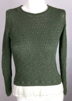 Suéter para mujer HOLLISTER extra pequeño verde manga larga XS Foto 1 de 4