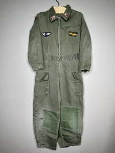 Vintage 50/60s Sanforized Youth Kids Airborne Rocket Commander Coveralls Size 5 - Picture 1 of 9