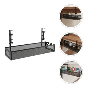 under Table Storage Rack Wire Management Tray Cord Organizer Cables - Afbeelding 1 van 12