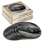 8x Round Coasters in the Box - BW - Concept Sports Car Supercar  #36397