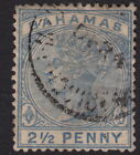 BAHAMAS: 1888 2 1/2d dull-blue Crown CA SG 50 used