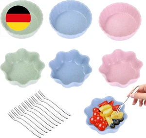 Snackteller 6 Stück Dipschalen Snackschalen Wiederverwendbar Snackschale Dessert - Bild 1 von 7