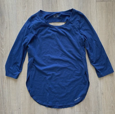 Eddie Bauer FreeDry Atlético Activo Gimnasio Entrenamiento Azul Top Mujer Mediano M Foto 1 de 4