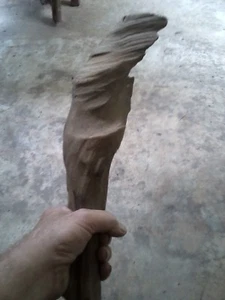 Wooden " Battle " Club ?..or..Facsimile of The Olympic Torch ? - Picture 1 of 7