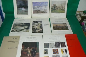 9 catalogues vente aux enchères CALAIS tableaux modernes - Imagen 1 de 2