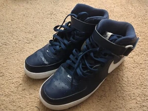 Size 12 - Nike Air Force 1 '07 Mid Midnight Navy Blue - Picture 1 of 8