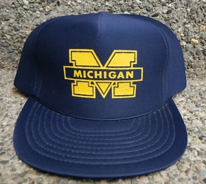 Gorra gorra vintage Michigan Wolverines Snapback nueva marca Speedway azul - Imagen 1 de 4