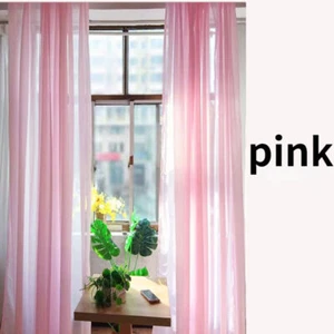 1pc Luxury Chiffon Window Curtain Tulle Drape Hanging Living Room Bedroom Decor - Picture 1 of 22
