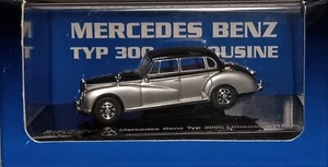 Ricko #38377 1955 Mercedes-Benz 300c Limousine Black/Silver HO Gauge 1/87 Scale - Picture 1 of 5