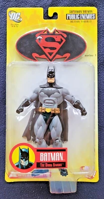 超人/蝙蝠侠系列 1 公敌蝙蝠侠可动人偶 2005 年全新近乎完好! — 第 1/3 张图片