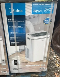 Midea 10,000 BTU DOE Smart Portable Air Conditioner with Heat, MAP10HS1XWT - Picture 1 of 1