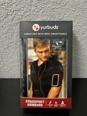 Yurbuds Ergosport Universal Sport Armband for Smartphones - Black/Red - Image 1 of 2