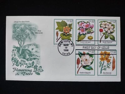 USA 1998 FDC  - Flowering Trees - Image 1 of 2