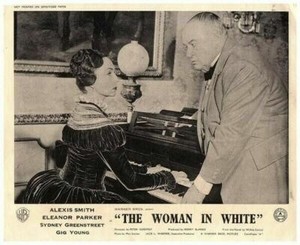 The Woman in White Original Lobby Card Sydney Greenstreet Agnes Moorehead piano