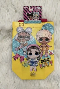 Lol Surprise Mini Tote Bags 2 Pack Pink White Colorful Gift Bags Reusable - Picture 1 of 12