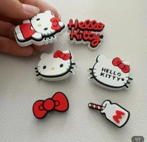 6pcs Cute Sanrio Hello Kitty For Croc Accessories Shoe Jewelry Decoration Charm - Picture 1 of 5