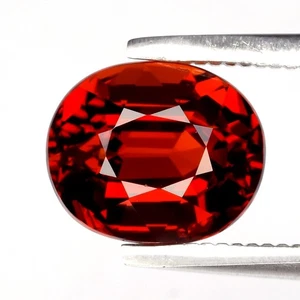 💎 1.91ct VVS Oval Natural Reddish Orange Spessartite Garnet - Africa Gemstone - Picture 1 of 4