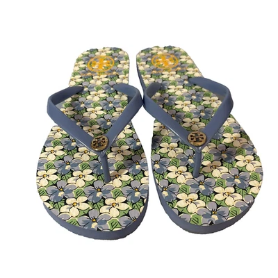 Sandalias TORY BURCH chanclas de goma con estampado floral para mujer talla 7 Foto 1 de 4