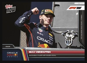 2025 Topps Now Formel 1 ⭐ Max Verstappen ⭐ GP USA ☄️ Nr. 71 (Vorverkauf) - Bild 1 von 2