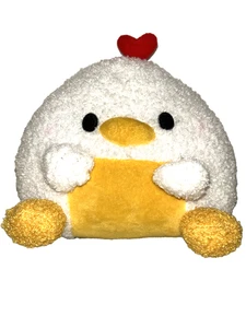 Onigiri Tiere 8 Zoll Kawaii Fukuya Plüsch Huhn weiß gelb Stofftier Vogel - Bild 1 von 5