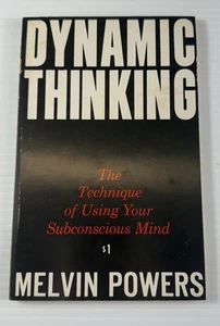 RARE Dynamic Thinking by Melvin Powers | Vintage Self-Help Trade Paperback Book - Foto 1 di 3