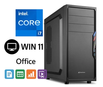 INTEL + ASUS ETC. VERBAUT Windows 11 Business PC Intel i7 4x 4,00GHz 64GB RAM 1TB SSD Computer Office
