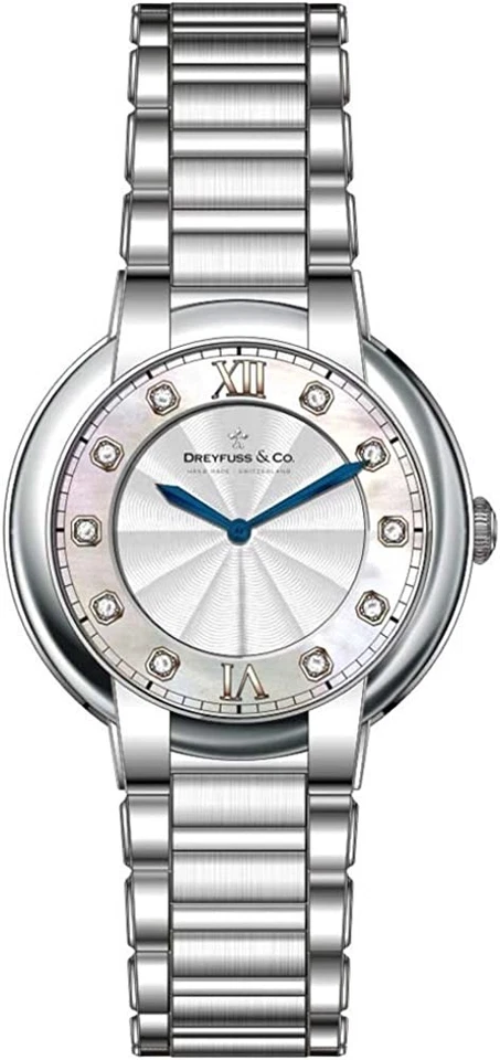 Dreyfuss Ladies Watch with Silver Bracelet DLB00060/D/01 - Image 1 of 1