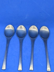 Lot Of 4 Vintage DANSK Odin Germany Dinner Soup Spoon Table Stainless Flatware - Picture 1 of 12