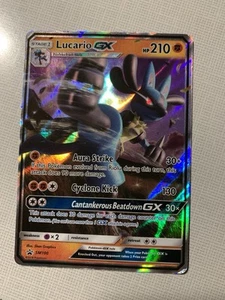 Lucario GX SM100 2018 Sun & Moon Black Star Promo - Picture 1 of 2