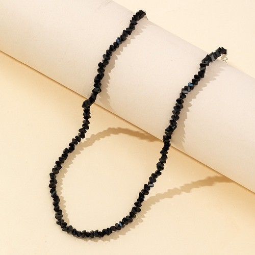 OFF WHITE Collana da donna in vetro sfaccettato semplice ma chic con per cristallo