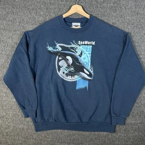 Sudadera retro vintage años 90 Lee Sea World estampado gráfico talla XL - Imagen 1 de 6