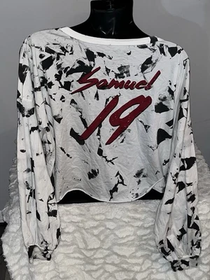 CAMISA DEEBO SAMUEL SAN FRANCISCO 49ERS NFL MAJESTUOSA CROP CUELLO EN V MUJER MEDIANA NUEVA CON ETIQUETAS Foto 1 de 2