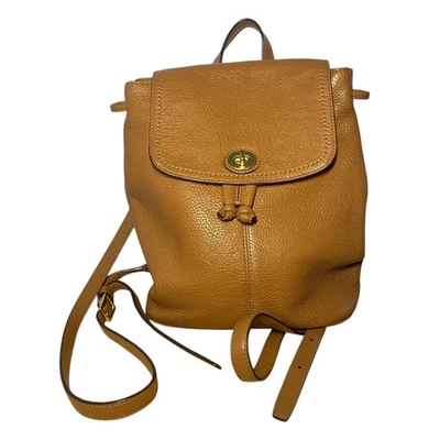 Coach Pebbled Leather Drawstring Backpack Classic Old Money Functional F24385 - Image 1 of 4
