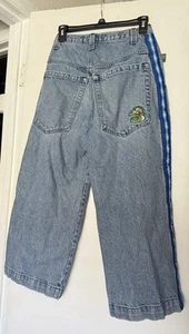 Vintage Jnco Jeans SideWinders Denim 28x28 Made In USA Style J175 - Picture 1 of 14