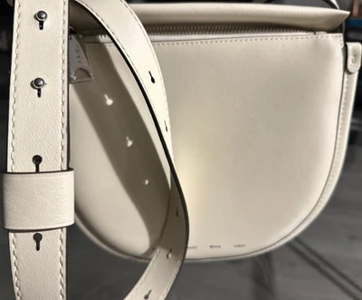 Bolso de cuero Napa marfil marca blanca de diseñador Proenza Schouler Baxter  Foto 1 de 4